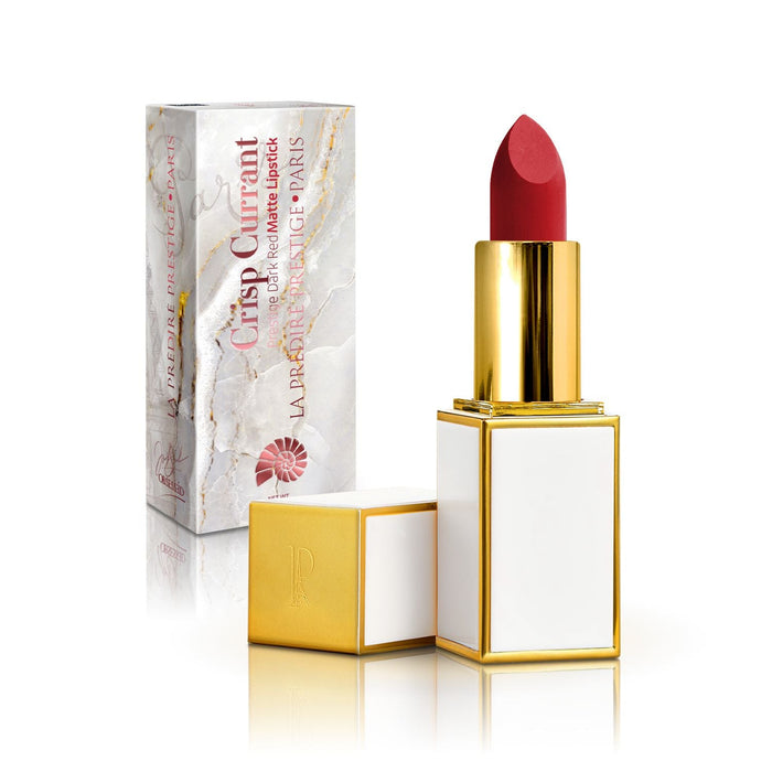 Crisp Currant Prestige Dark Red Matte Lipstick