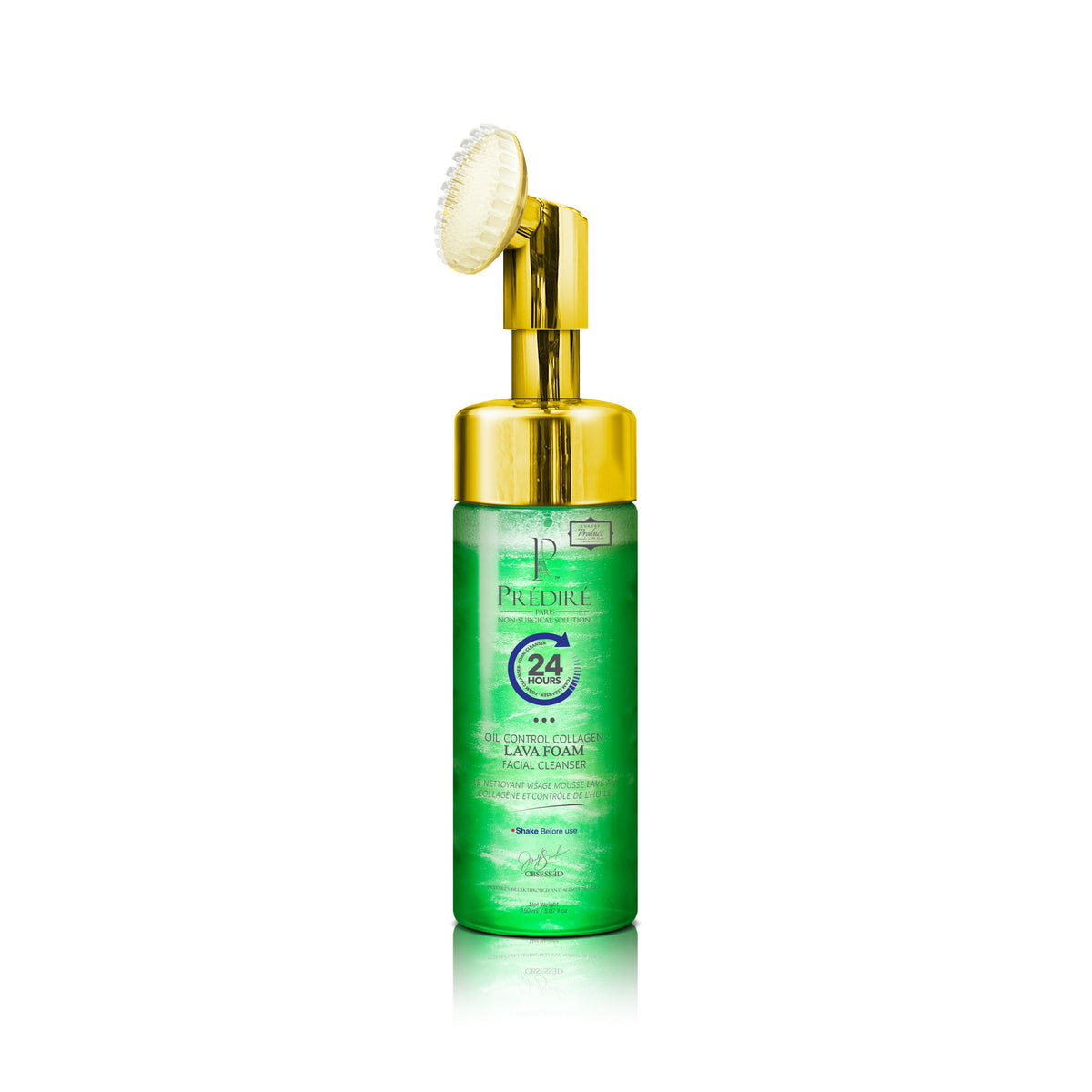 Oil Control Teal Lava Foam Facial Cleanser with Collagen and Stem Cell Technology (Enriched with Vitamin E & A)
