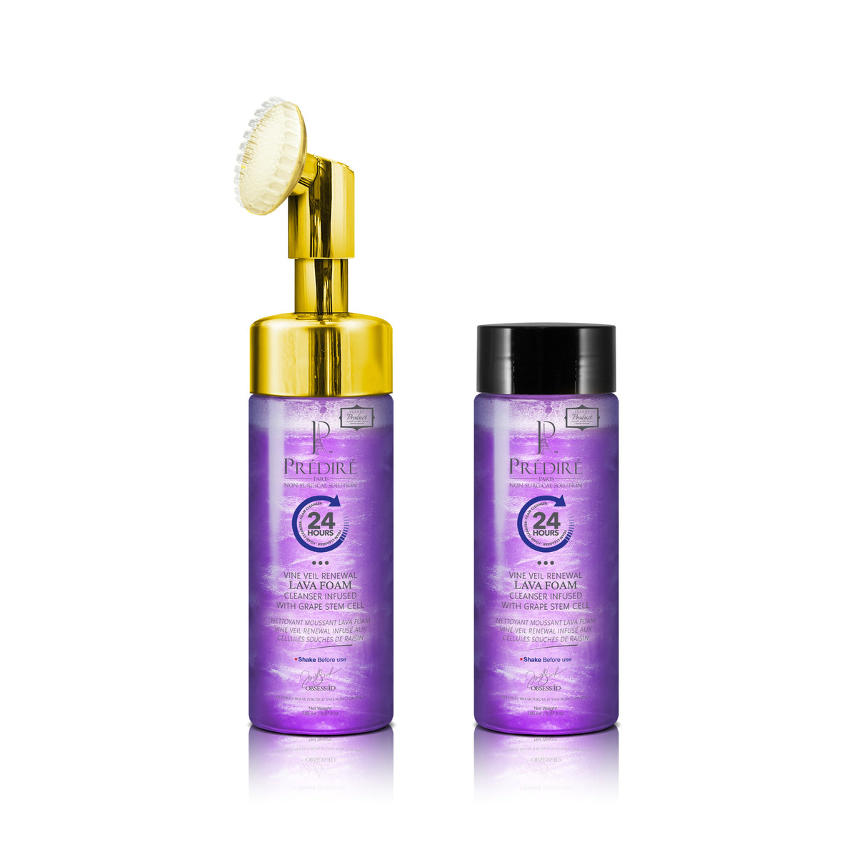 Vine Veil Renewal Lava Foam Cleanser Infused with Grape Stem Cell + Refill