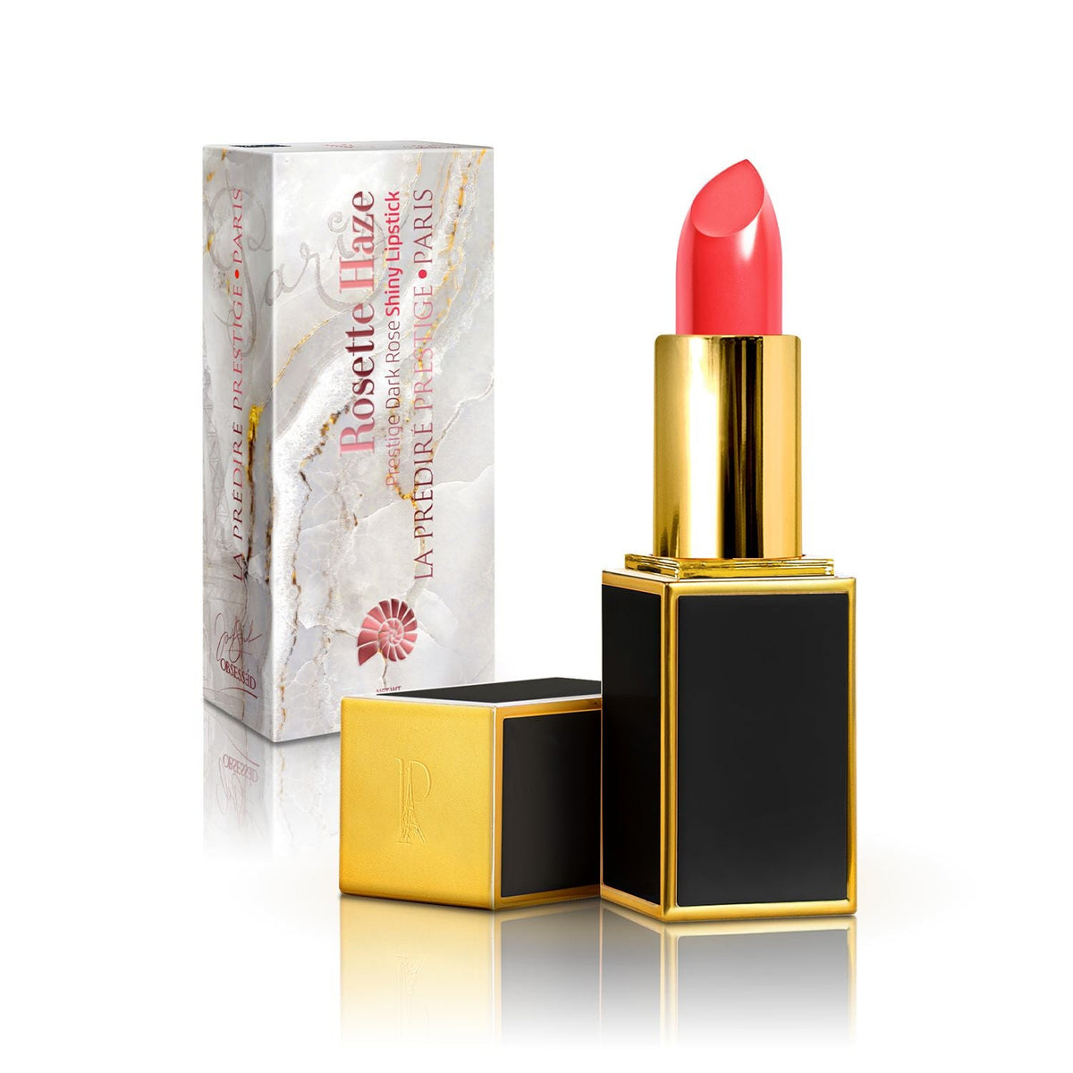 Rosette Haze Prestige Dark Rose Shiny Lipstick